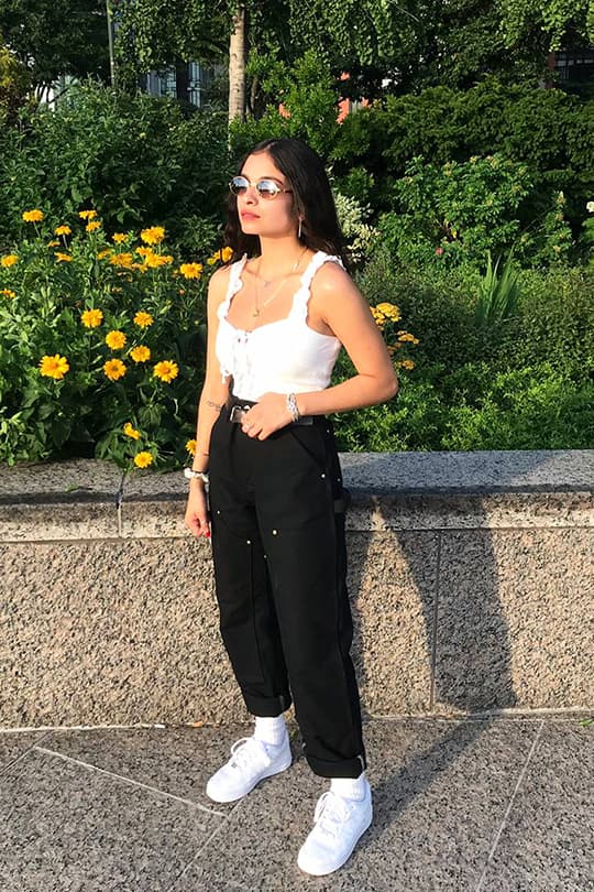 white sneakers summer outfits idea instagram_
