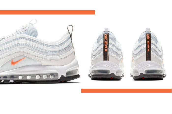 炫白中的一點橘:Nike Air Max 97「Orange Swoosh」迷人登場!