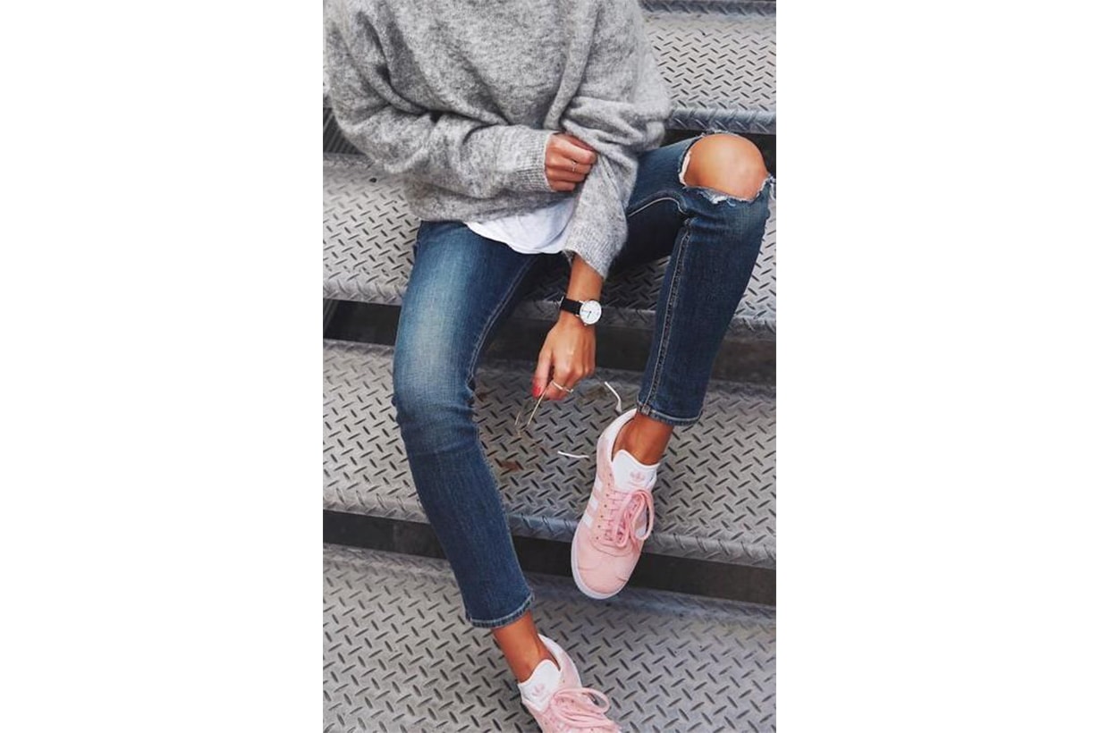 pink sneakers style 2018