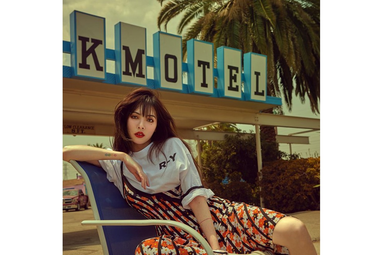 hyuna hot sexy in the streets of los angeles for grazia