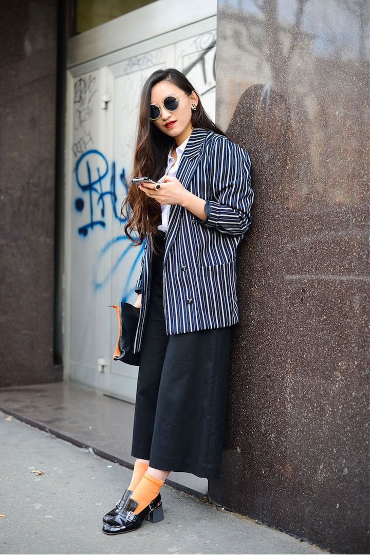 Socks with Heels Fall Winter Street Style