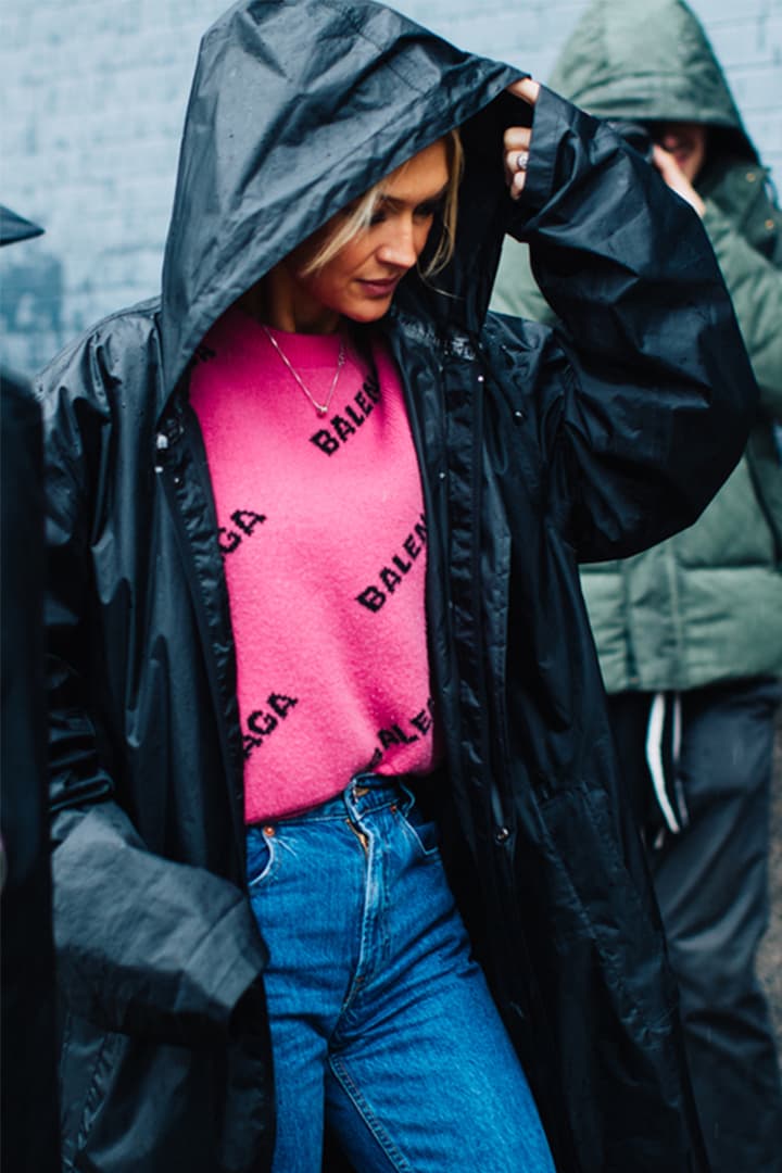 Rainy Day Outfit Street Style Rain Coat