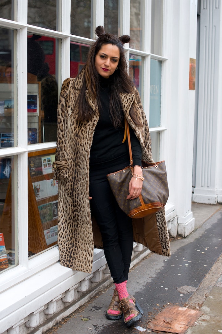 Leopard Coat Socks with Heels Fall Winter Street Style