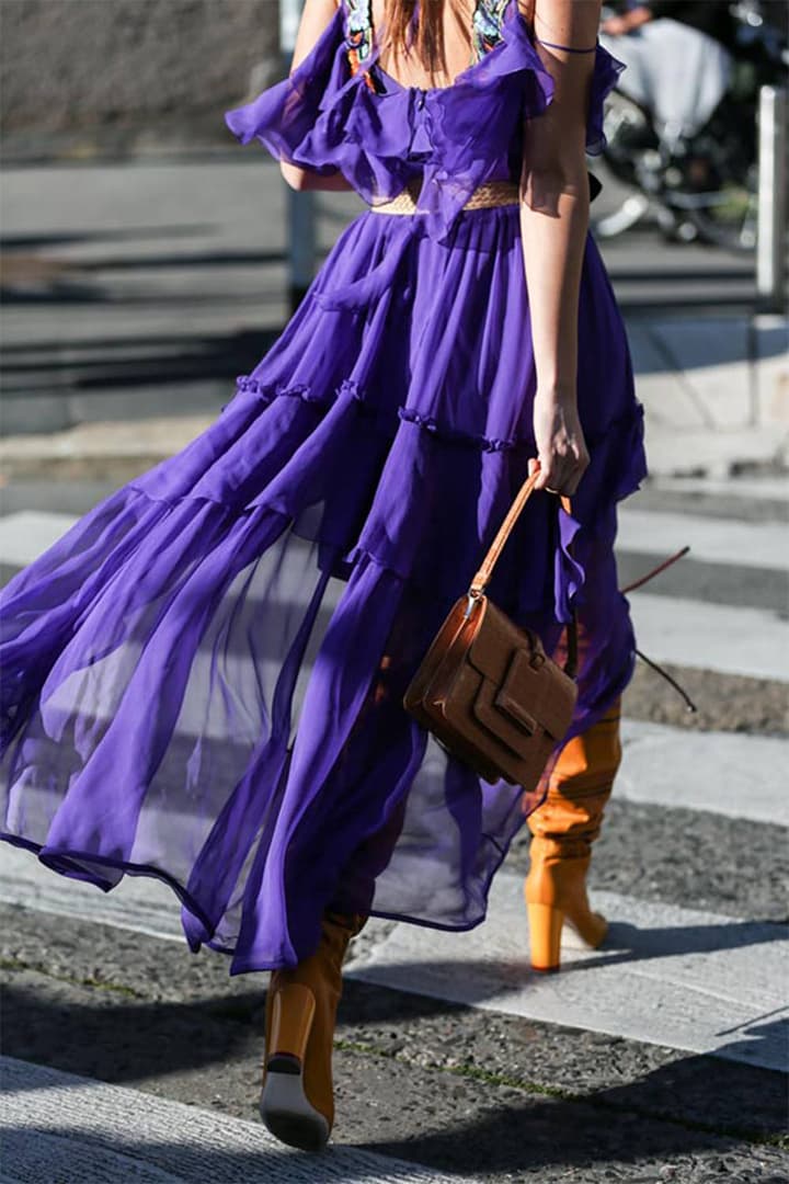 Fall Winter Street Style Dresses with Boots