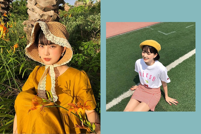 Korean girl's best hats to match everyday