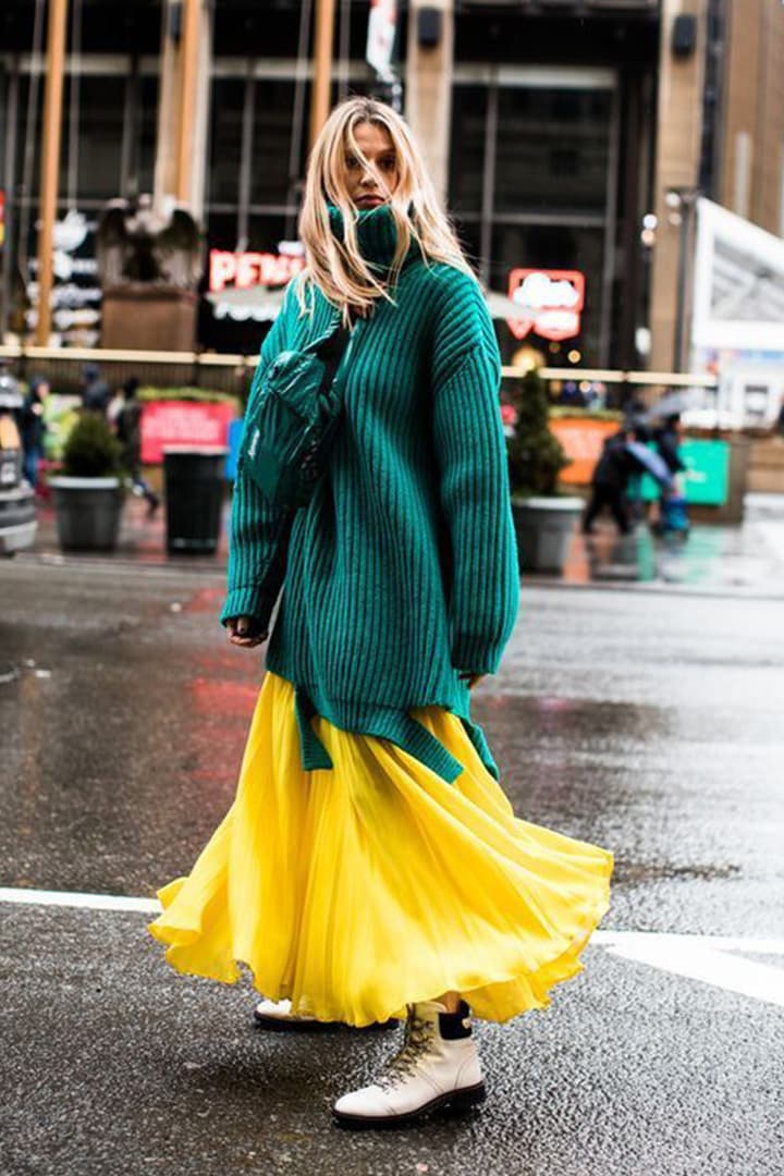 Fall Winter Street Style Dresses with Boots