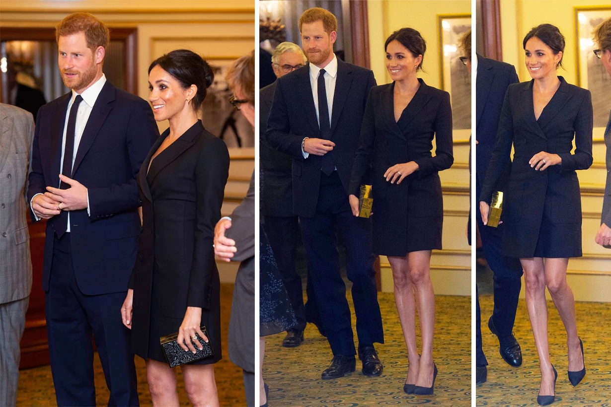 Meghan-Markle wore Judith & Charles Digital Dress to See Hamilton