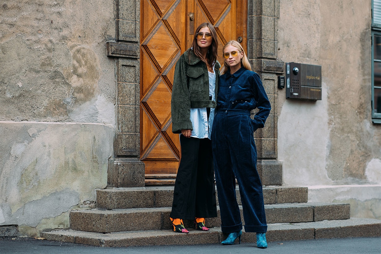 Street Style at Oslo Fashion Week Spring 2019 Corduroy