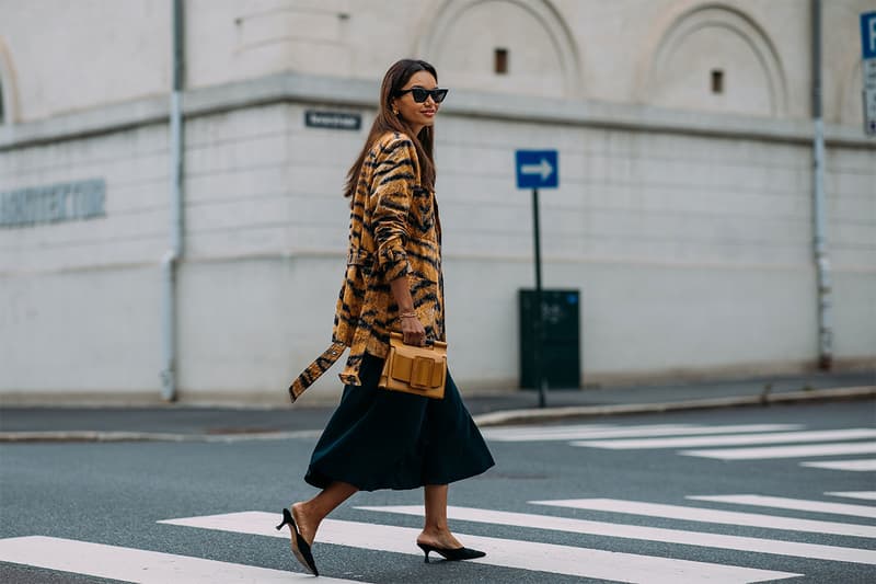 Street Style at Oslo Fashion Week Spring 2019 animal prints