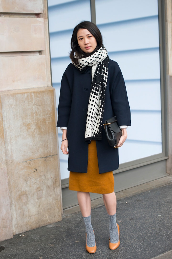 Socks with Heels Fall Winter Street Style