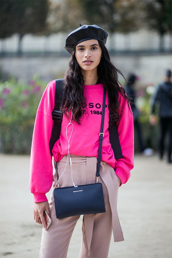 Beret Style Neon Pink Street Style