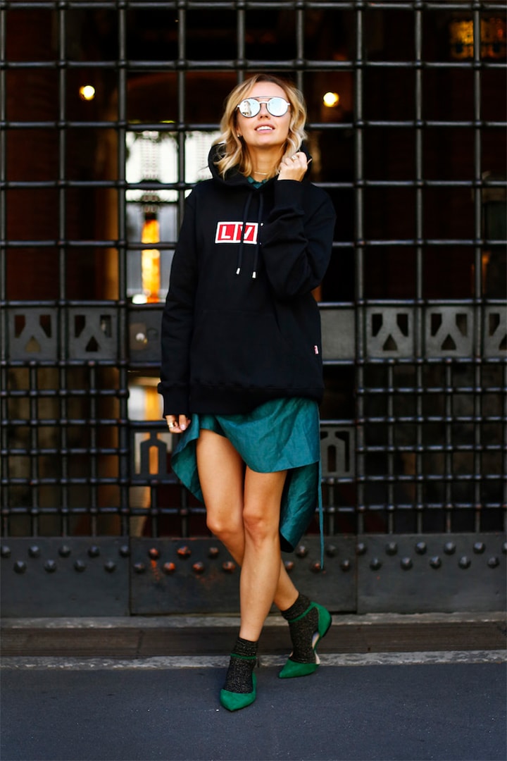 Socks with Heels Fall Winter Street Style