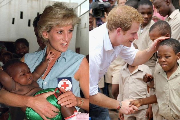 Prince Harry Princess Diana Africa