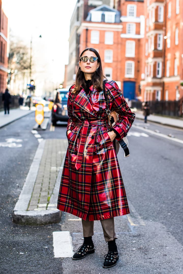 Rainy Day Outfit Street Style Trench Coat