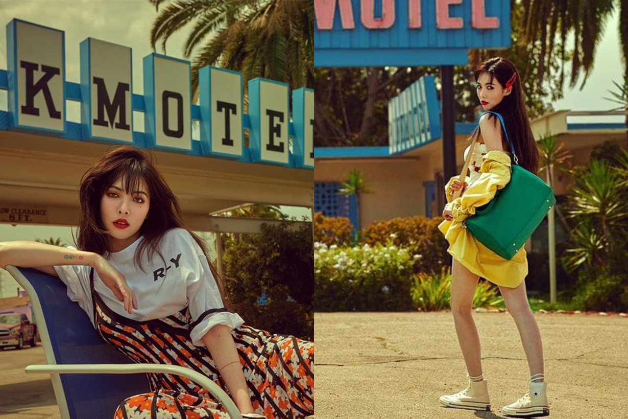 hyuna hot sexy in the streets of los angeles for grazia