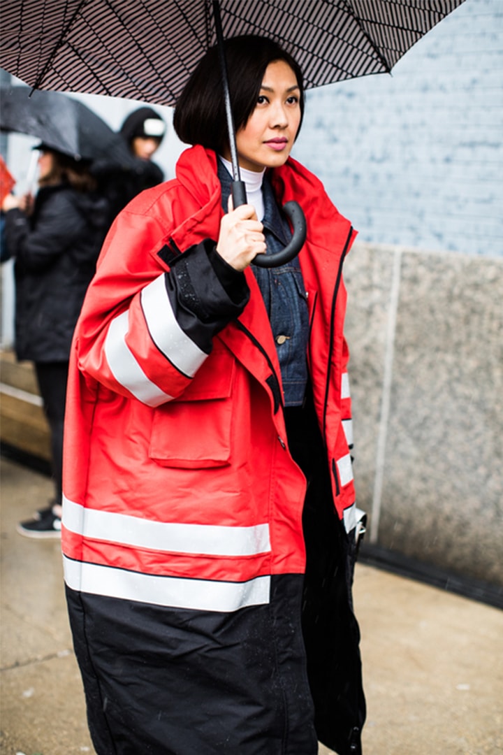 Rainy Day Outfit Street Style