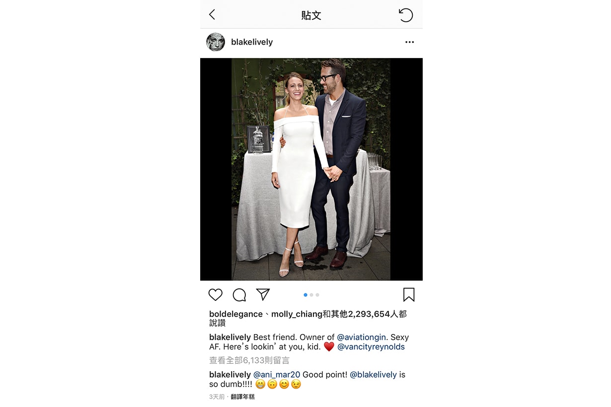 Blake Lively respond hater instagram Trolled Herself hit back