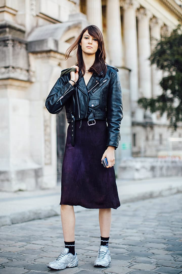 Dad Shoes Sneakers Skirt Street Style