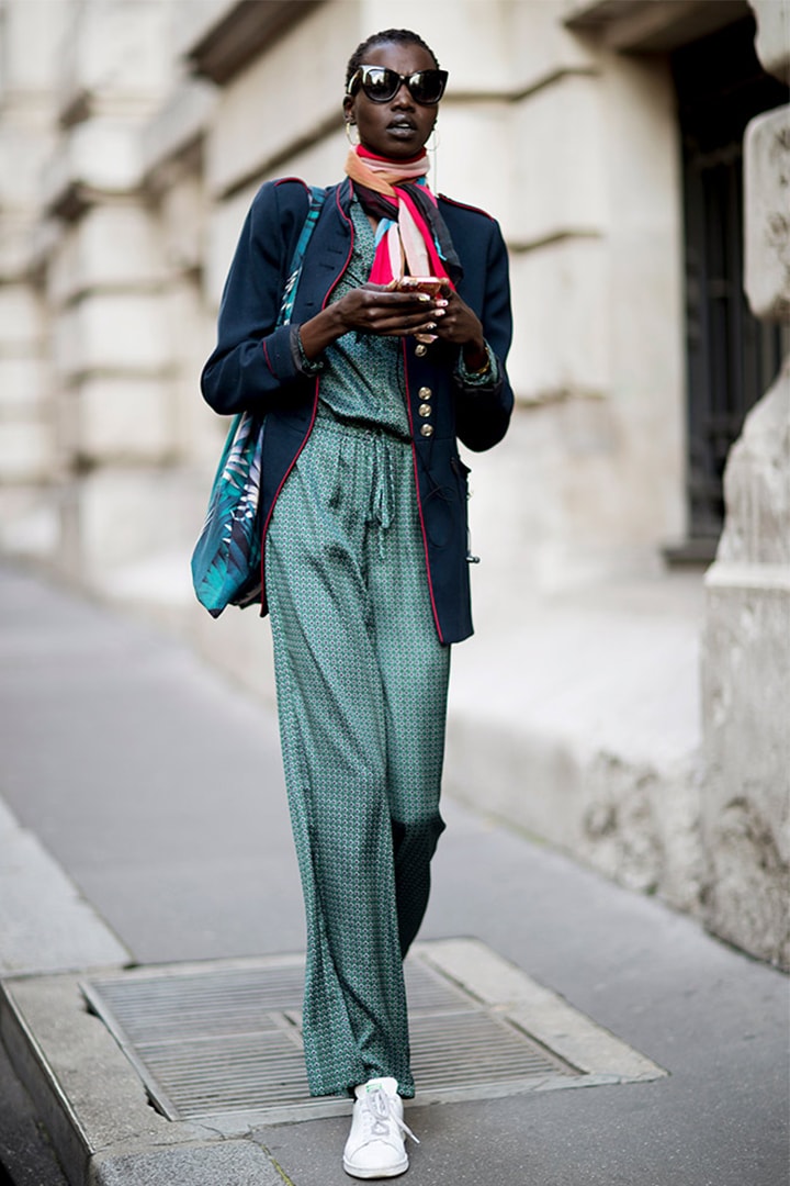 Dad Shoes Sneakers Jumpsuit Street Style