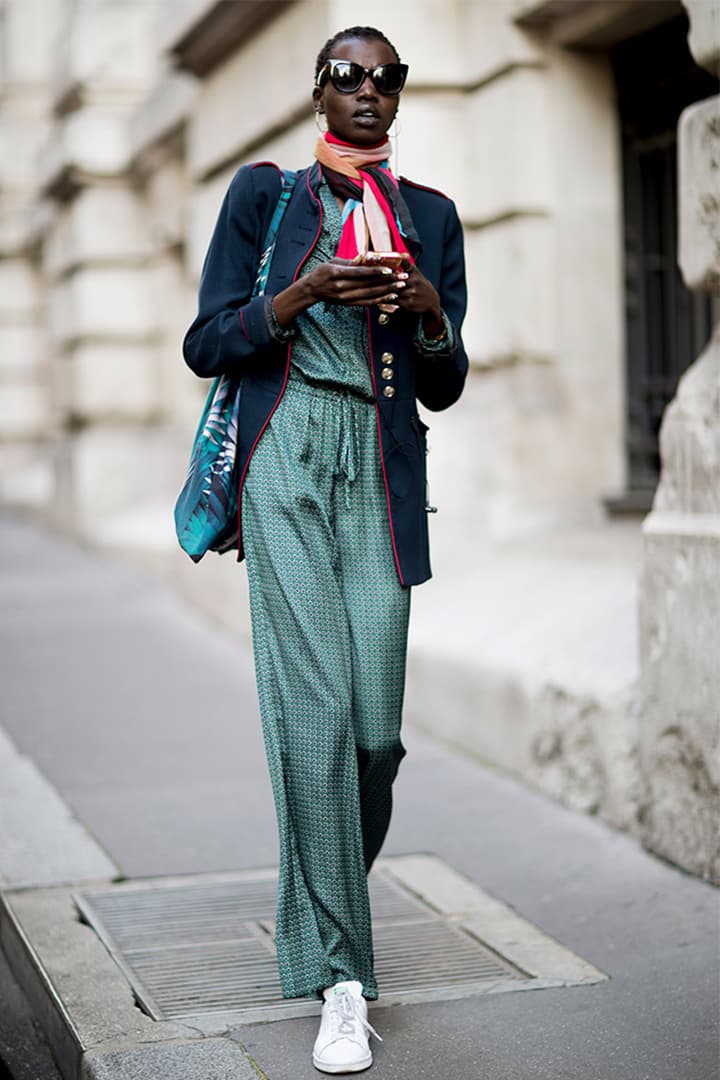 Dad Shoes Sneakers Jumpsuit Street Style