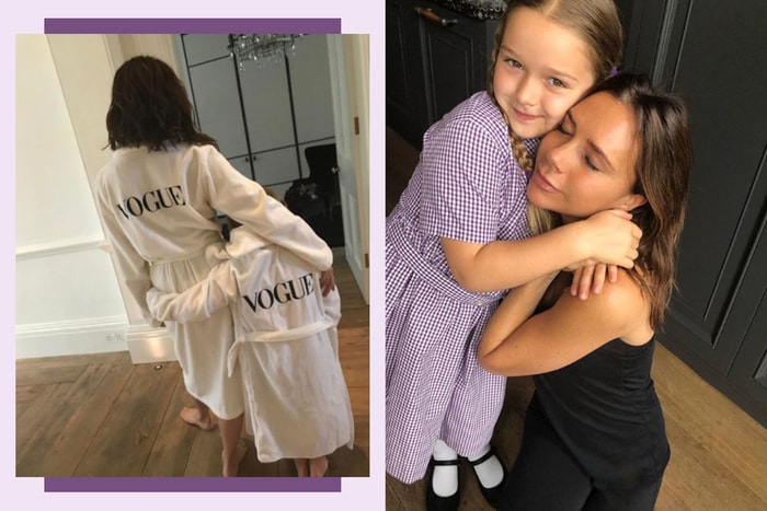 果然盡得 Victoria Beckham 的真傳!小哈七原來喜歡 90 年代的 Gucci 時裝?