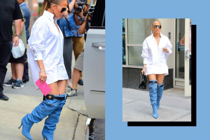 Jennifer Lopez 這褲子脫一半的前衛造型，會帶起最新潮流嗎？