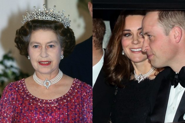 Kate Middleton wore Queen's Pearl Necklace