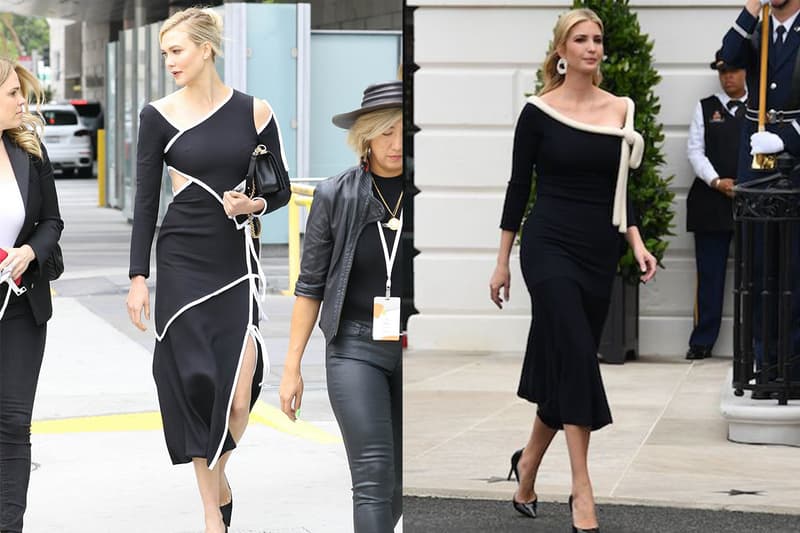 Karlie Kloss Ivanka Trump Black Dress