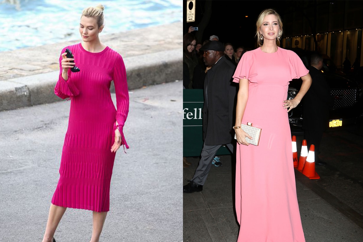 Karlie Kloss Ivanka Trump Pink Dress