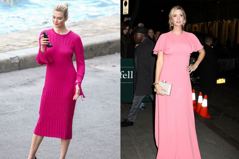 Karlie Kloss Ivanka Trump Pink Dress