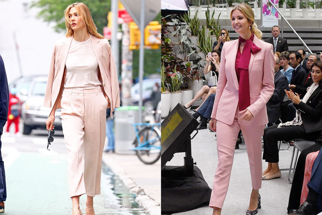 Karlie Kloss Ivanka Trump Pink Suit