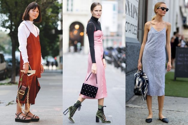 Slip Dress Street Style