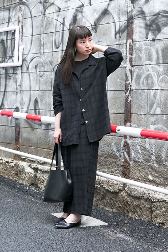 black outfit summer street style japan