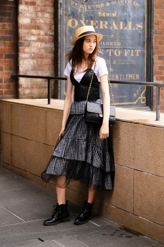 black outfit summer street style japan