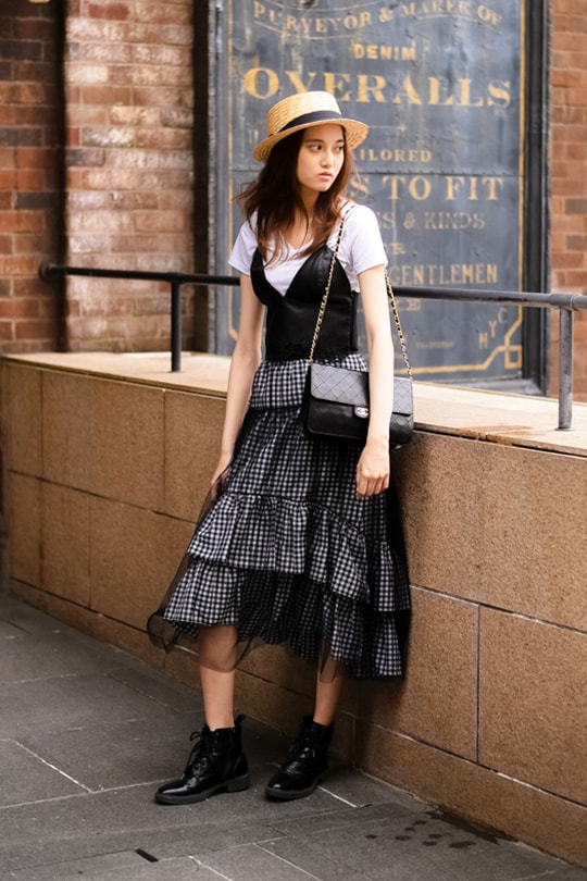black outfit summer street style japan