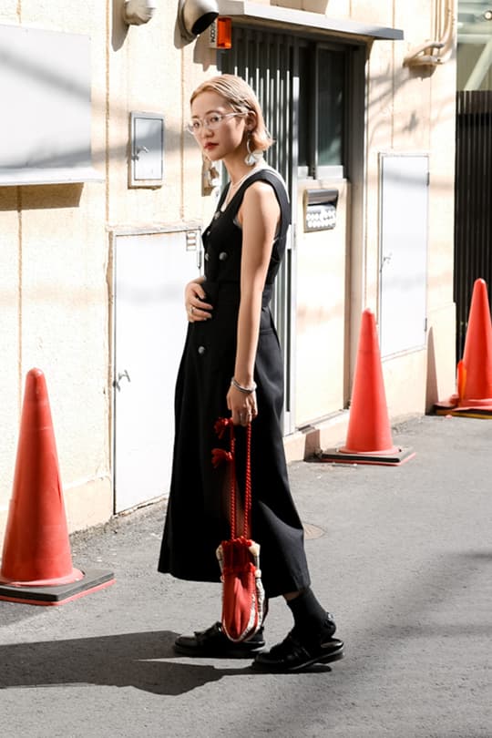 black outfit summer street style japan