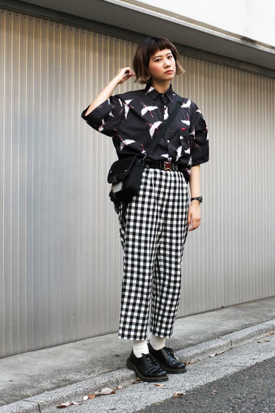 black outfit summer street style japan