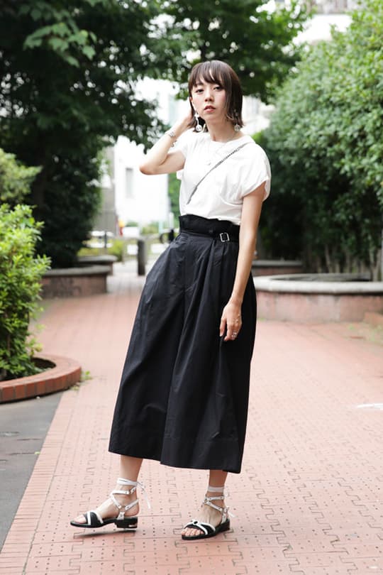 black outfit summer street style japan