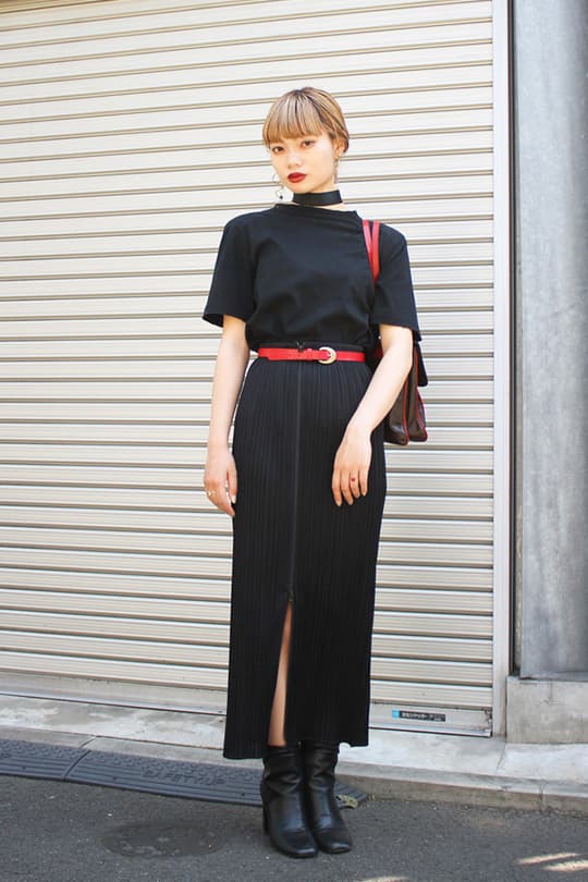 black outfit summer street style japan