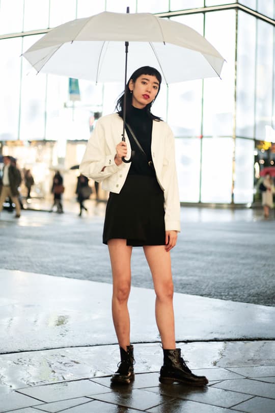 black outfit summer street style japan