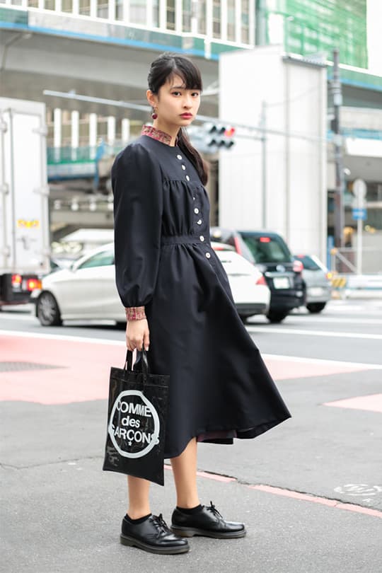 black outfit summer street style japan