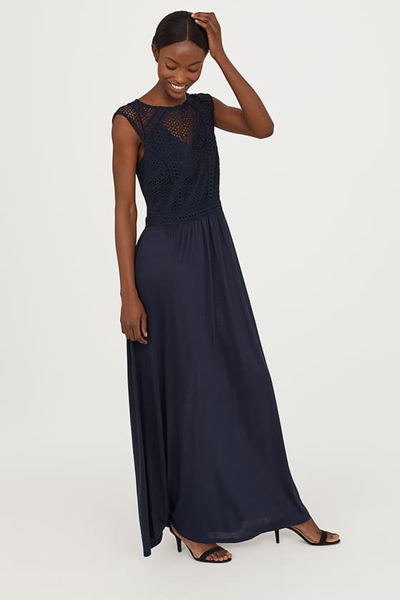 bridesmaid dresses timeless colour navy blue H&M