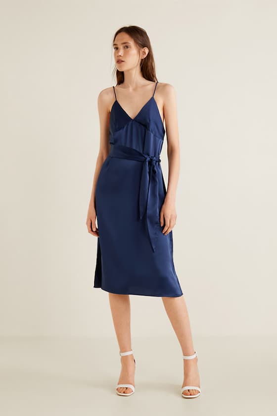 bridesmaid dresses timeless colour navy blue Mango