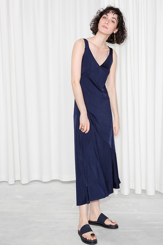 bridesmaid dresses timeless colour navy blue & Other Stories