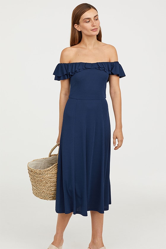 bridesmaid dresses timeless colour navy blue H&M