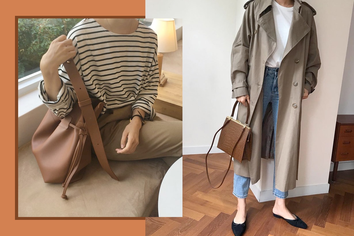brown handbags autumn fall korean girls recommendation