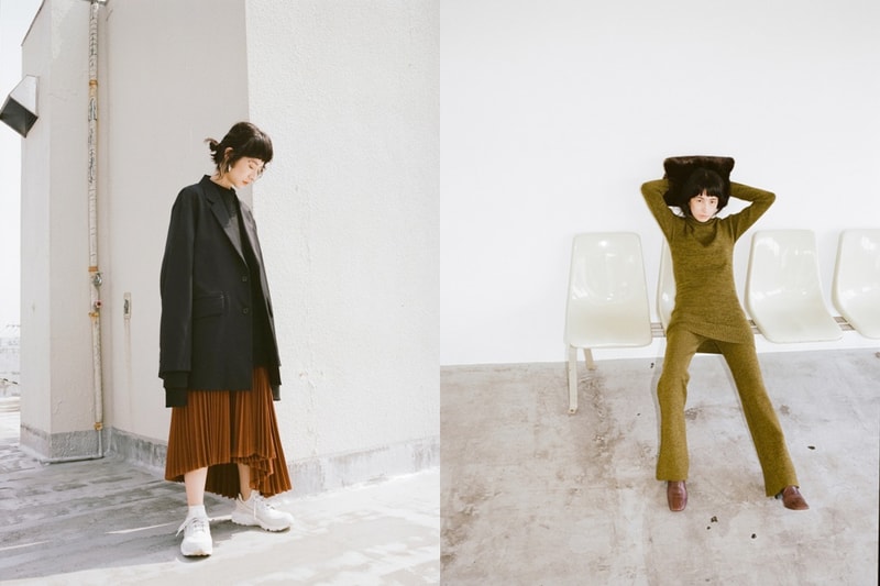 Ena Matsumoto clane 2018 aw trench coat cap shirt pants