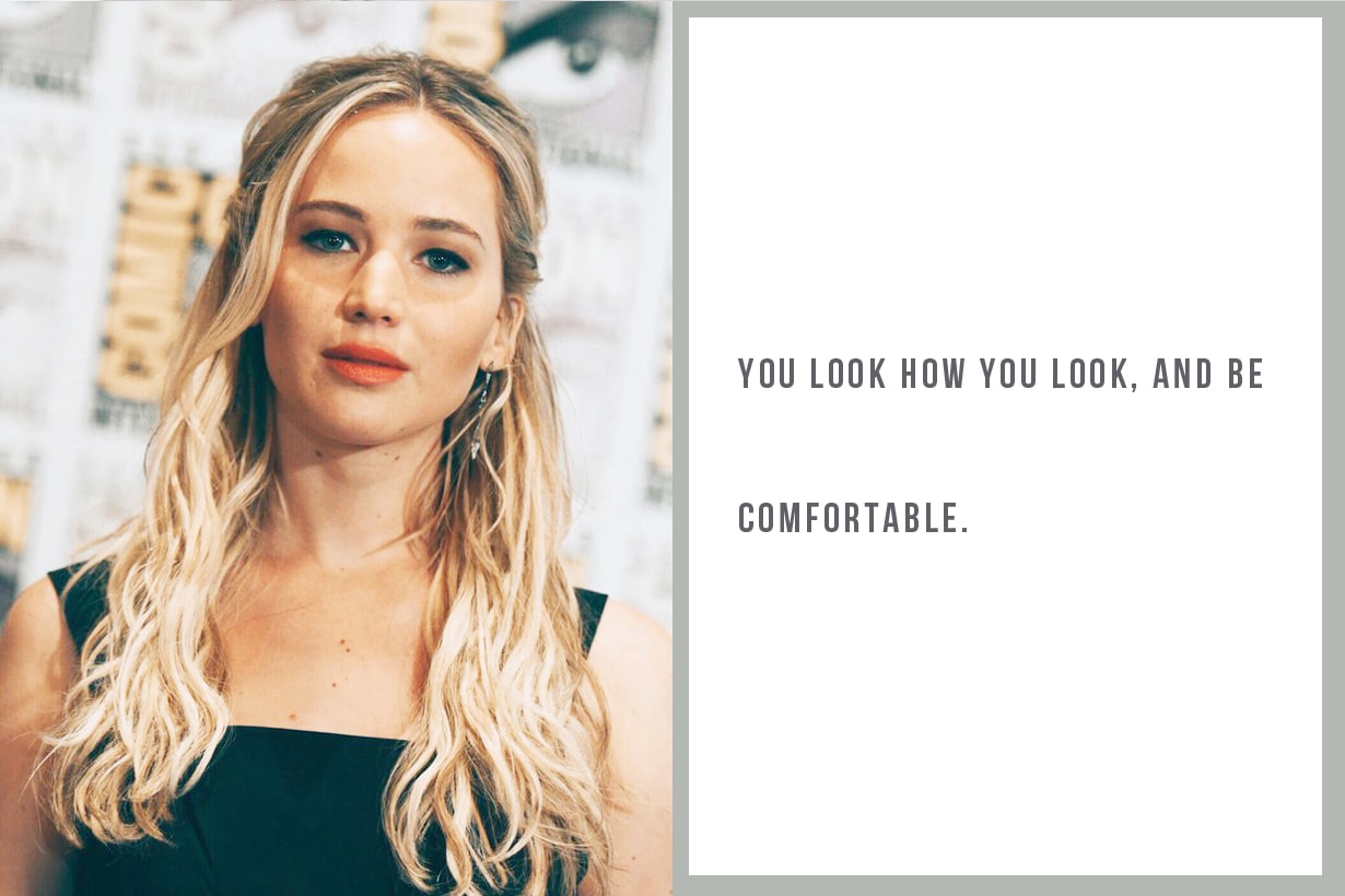 Jennifer Lawrence Oscar body type body positivity being fat thin skinny on diet healthy hungry