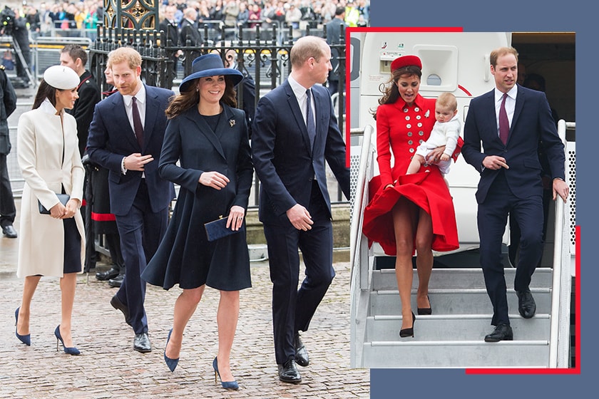 meghan markle kate middleton keep skirts from flying up