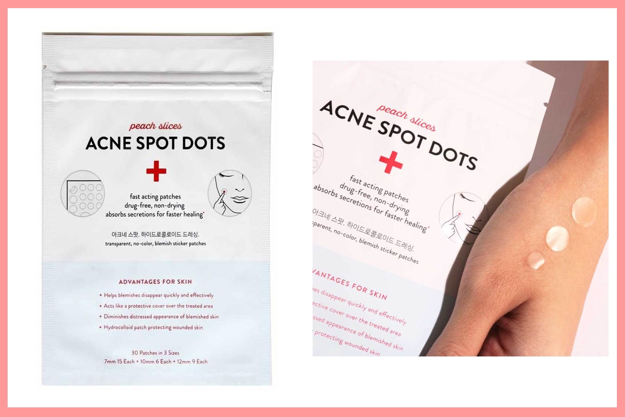 Peach Slices Acne Spot Dots Acne Pimples Blemish hydrocolloid  heal in one night skincare 